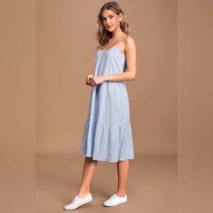 Lulus light blue midi dress